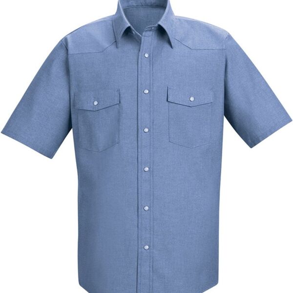Men&#39;s Deluxe Western Style Short Sleeve Shirt Thumbnail