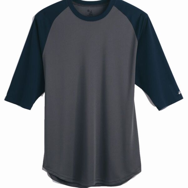 Men&#39;s B-Core Three-Quarter Sleeve Baseball T-Shirt Thumbnail