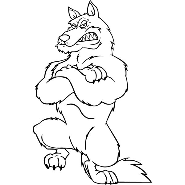 wolf standing on ball Thumbnail