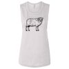 Ladies' Bella Flowy Scoop Muscle Tank Thumbnail